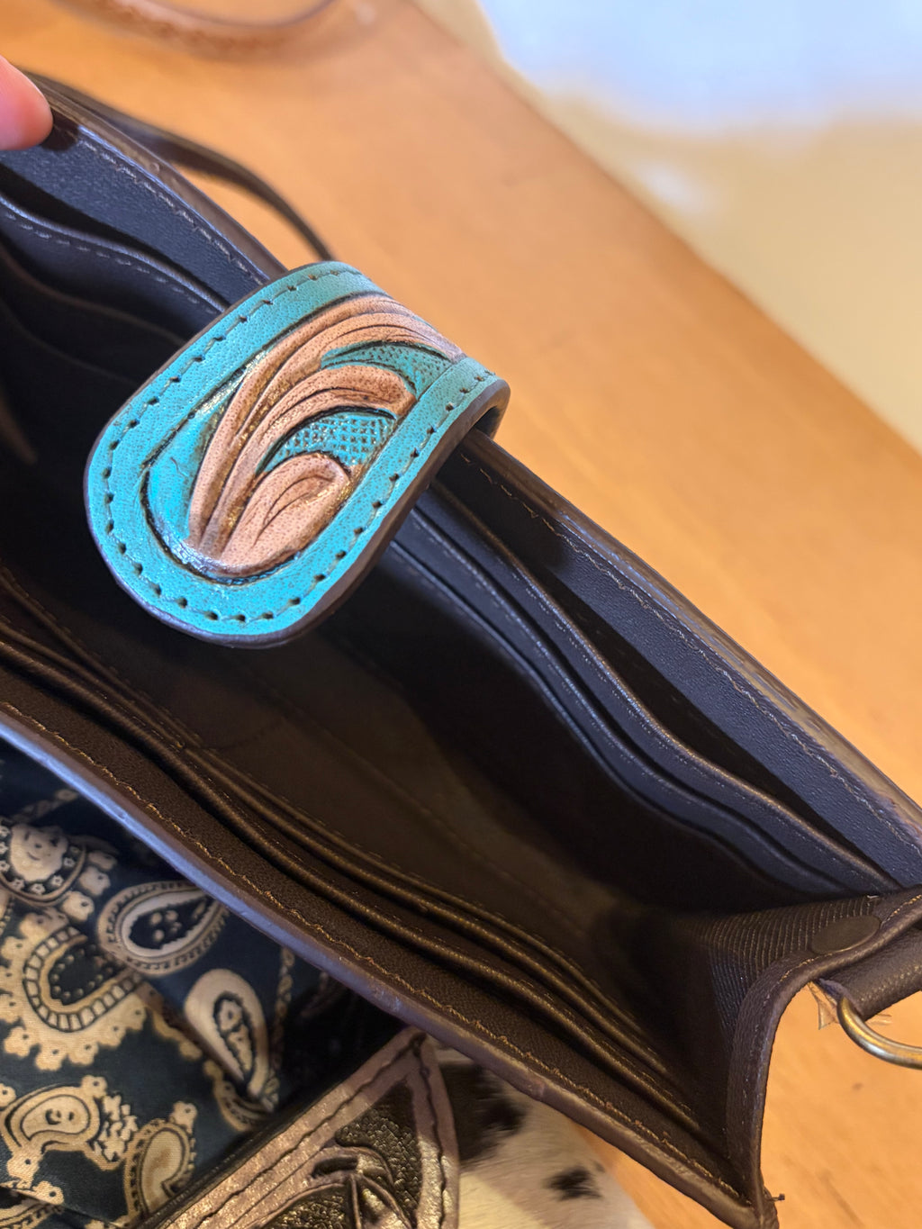Turquoise Wallet/Crossbody Item#037