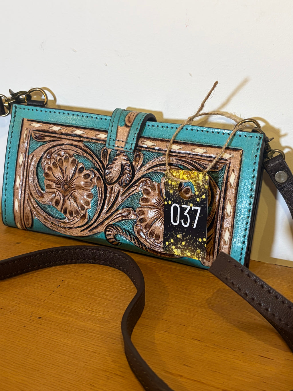 Turquoise Wallet/Crossbody Item#037
