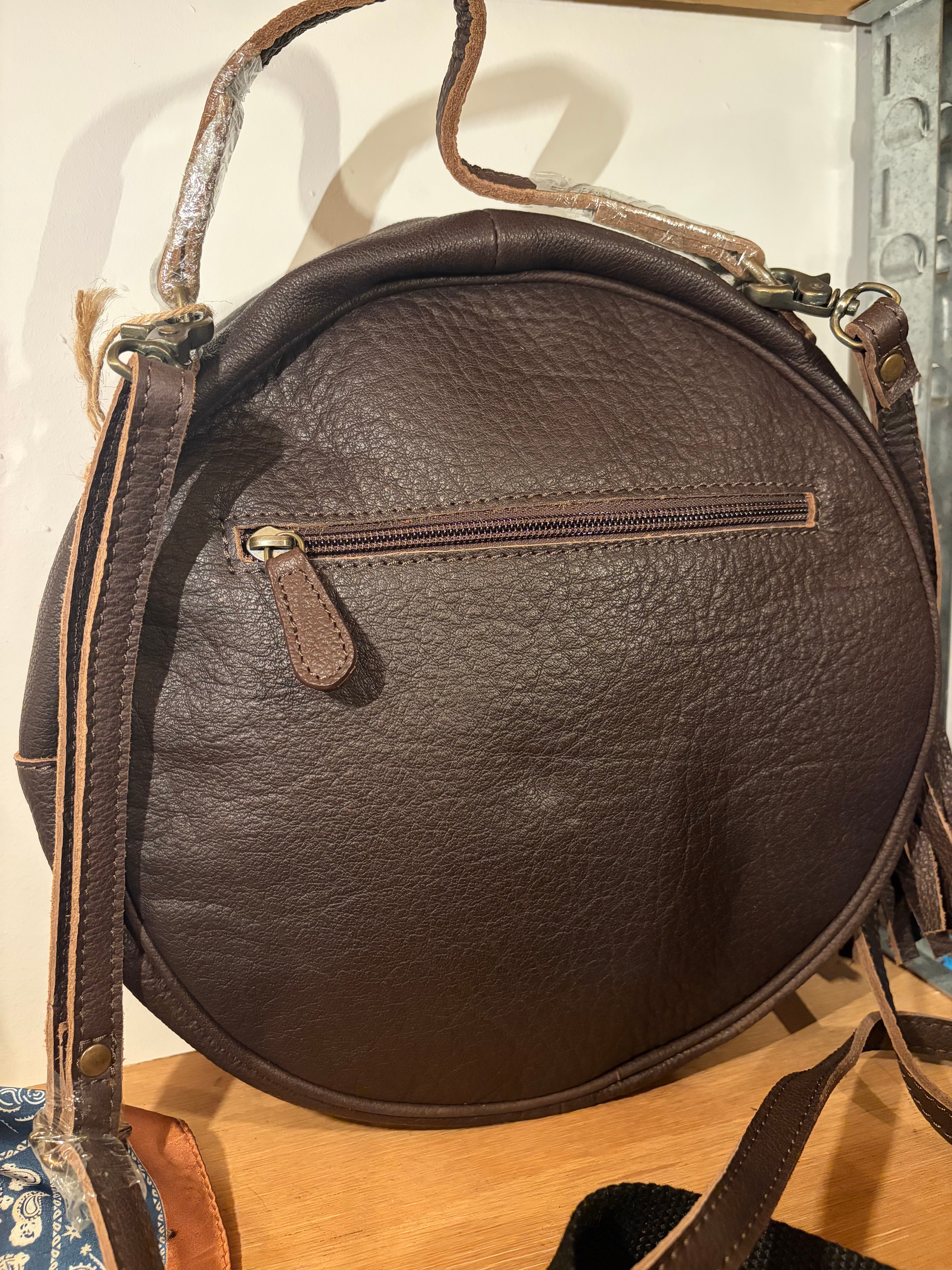Turquoise Round Crossbody Item#016