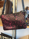Pink and Black Cowhide small Crossbody Item#040